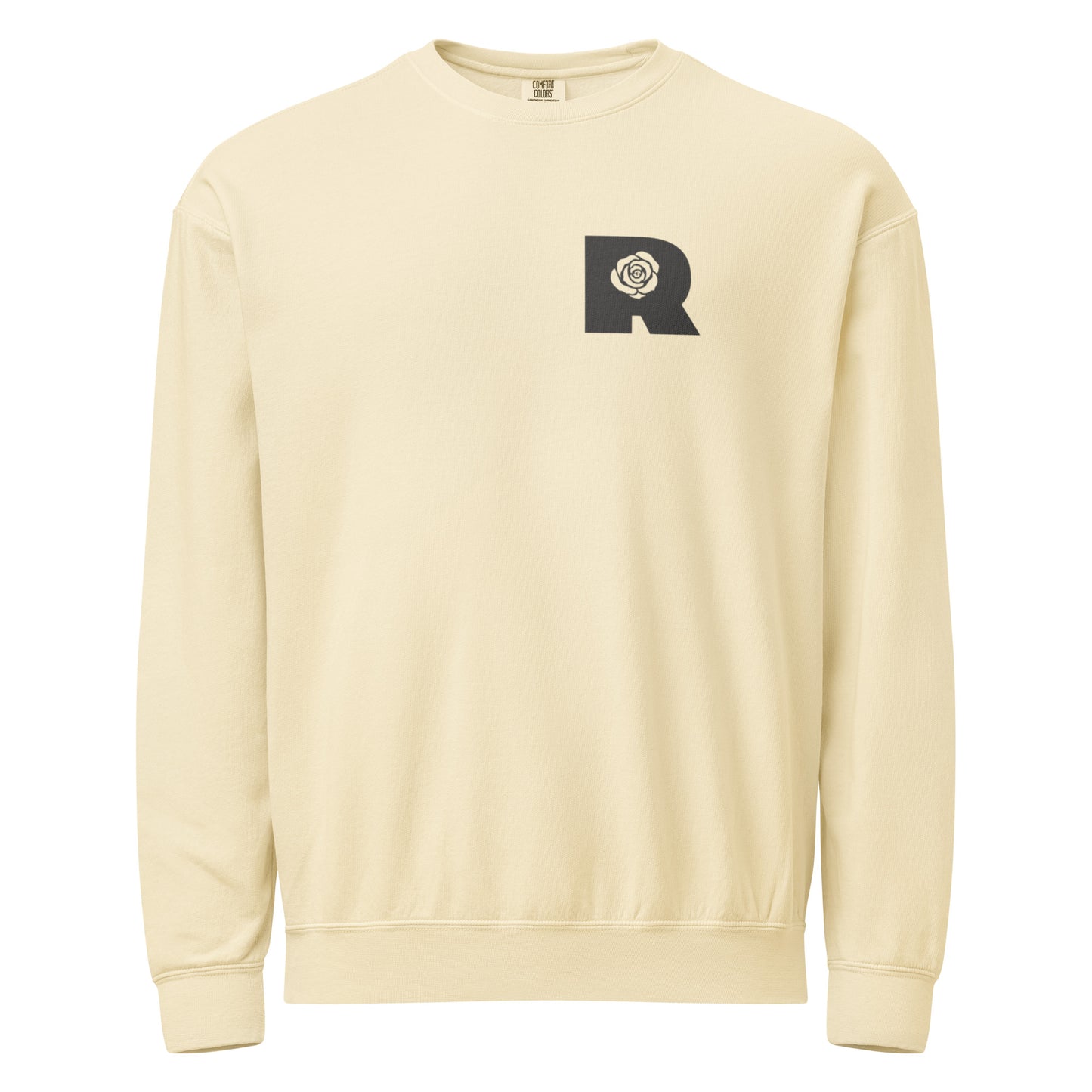 Ivory Sweatshirt (Red Rose Design)